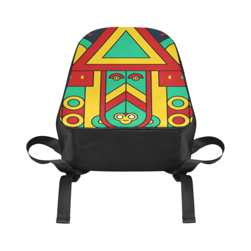 Aztec Spiritual Tribal Fabric School Backpack (Model 1682) (Large)