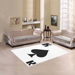 Playing Card King of Spades Area Rug 5'3''x4'