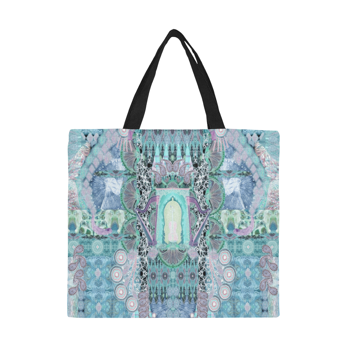 1573 All Over Print Canvas Tote Bag/Large (Model 1699)