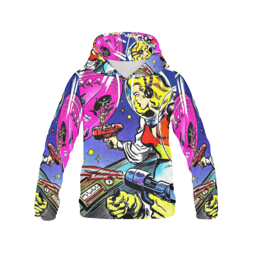 Battle in Space 2 All Over Print Hoodie for Men/Large Size (USA Size) (Model H13)