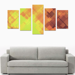 Geo abstract 1 Canvas Print Sets C (No Frame)