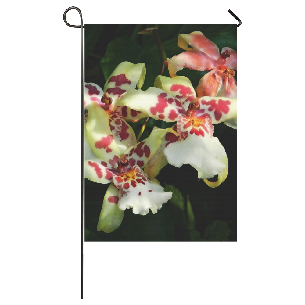 spotted orchids Garden Flag 28''x40'' （Without Flagpole）