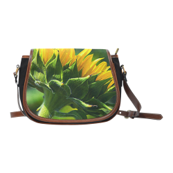 Sunflower New Beginnings Saddle Bag/Small (Model 1649)(Flap Customization)