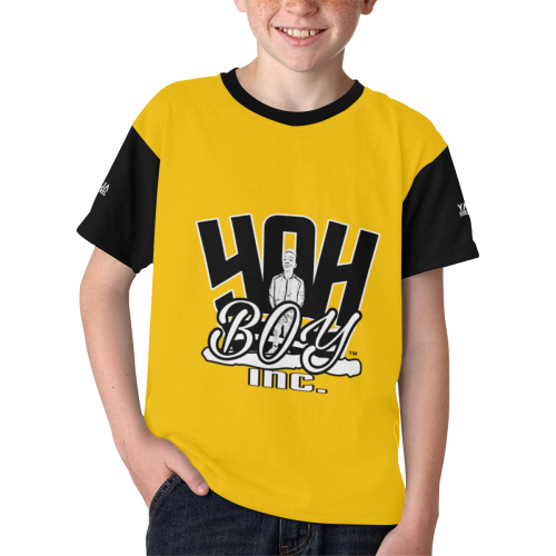 YahBoy Inc Yellow Kids' All Over Print T-shirt (Model T65)