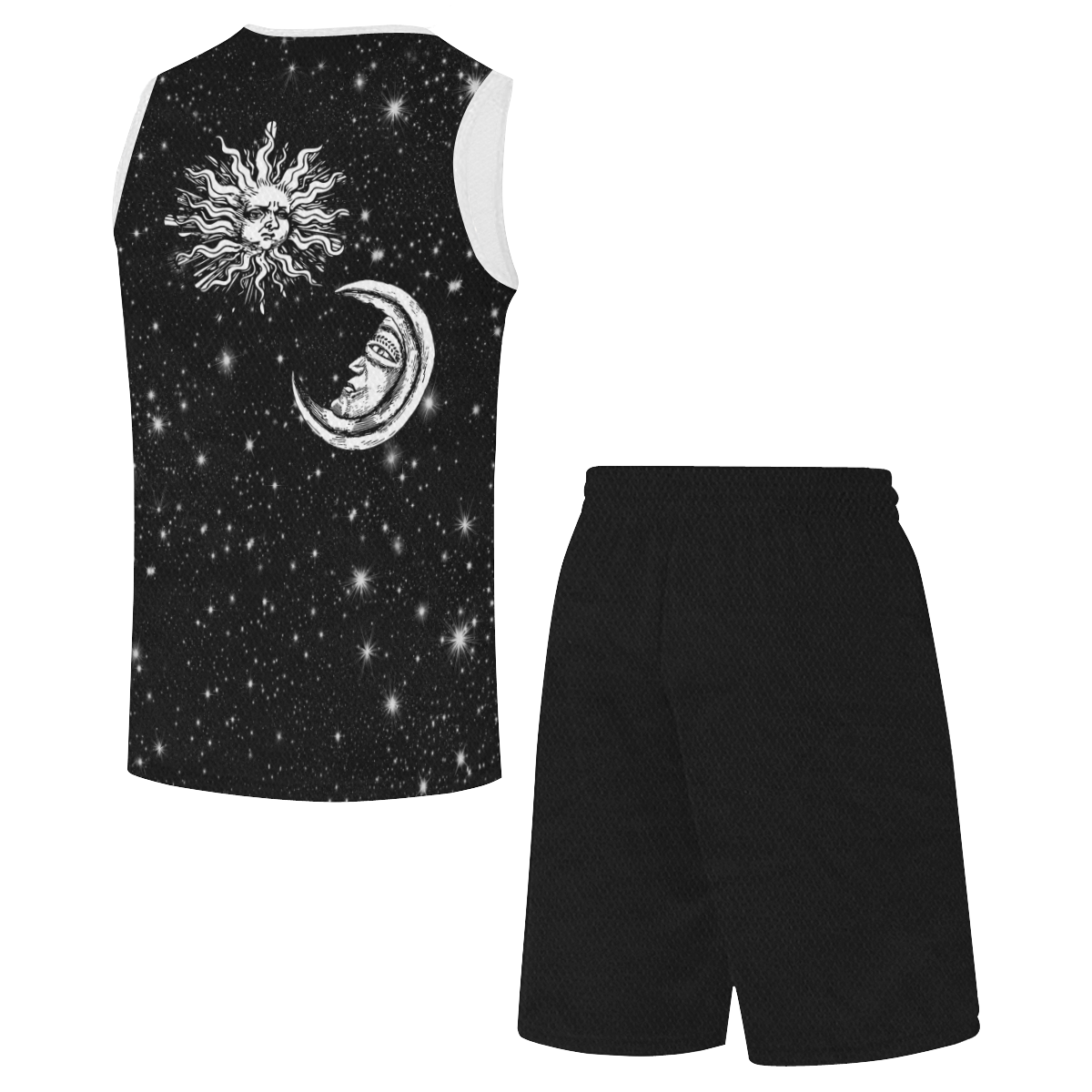 Mystic Moon and Sun All Over Print Basketball Uniform