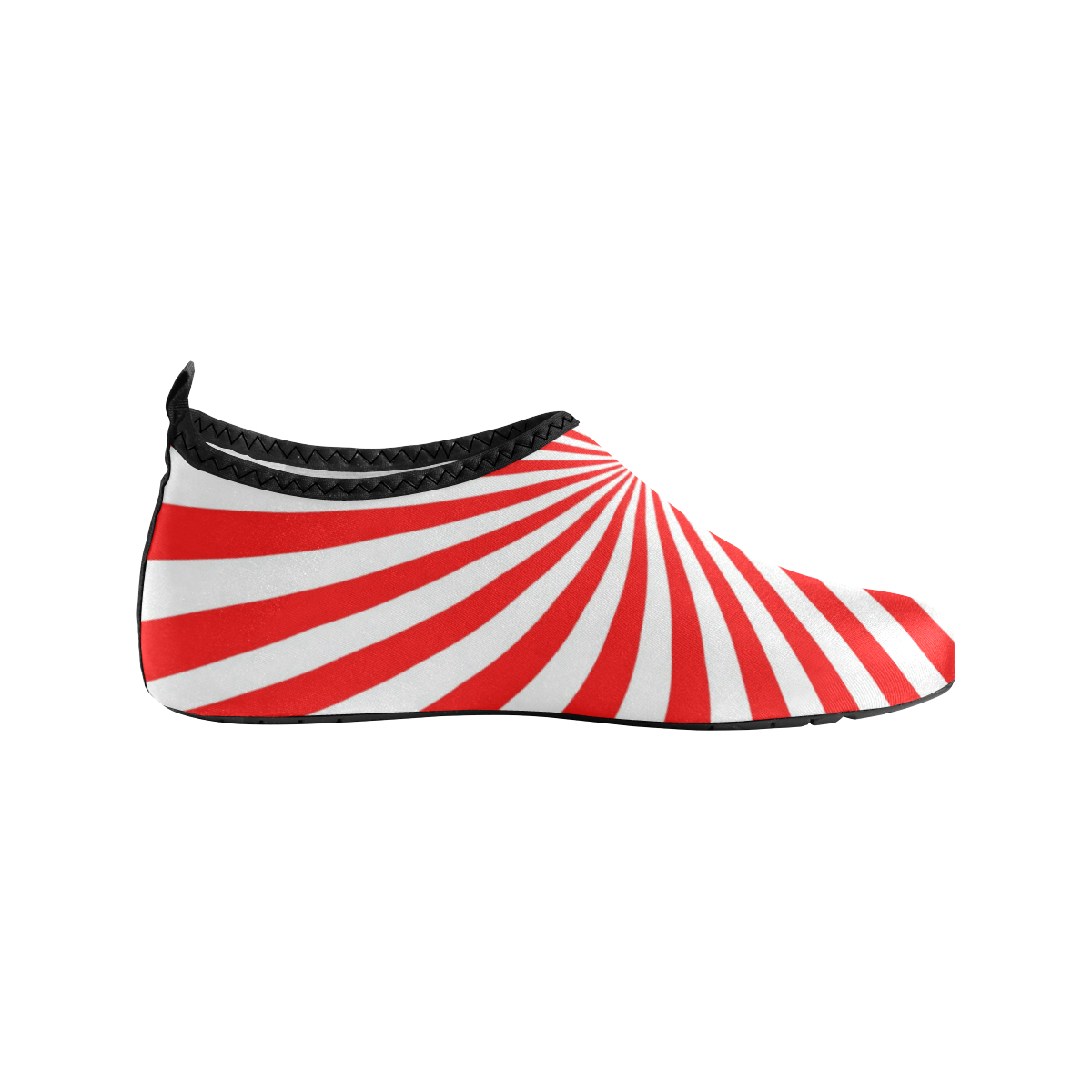 PEPPERMINT TUESDAY SWIRL Kids' Slip-On Water Shoes (Model 056)