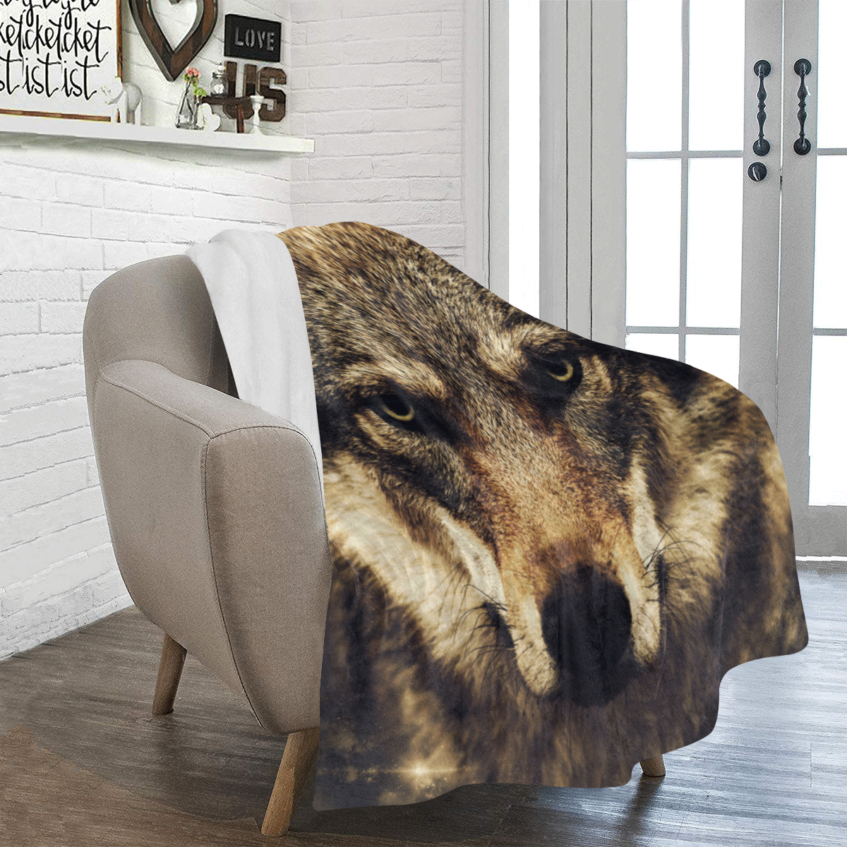 Wolf 2 Animal Nature Ultra-Soft Micro Fleece Blanket 50"x60"