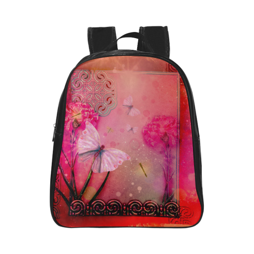 Wonderful butterflies School Backpack (Model 1601)(Small)