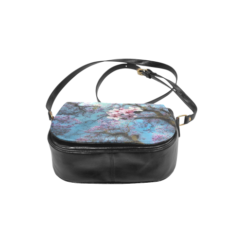 Cherry Blossoms Classic Saddle Bag/Small (Model 1648)