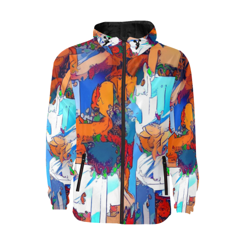 warm dreams 99b1 All Over Print Quilted Windbreaker for Men (Model H35)