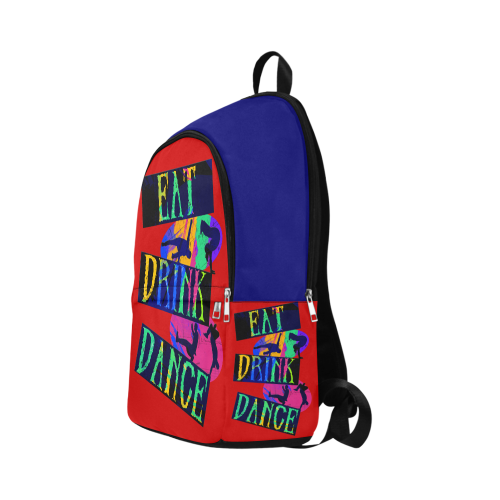 Break Dancing Colorful / Blue / Red Fabric Backpack for Adult (Model 1659)