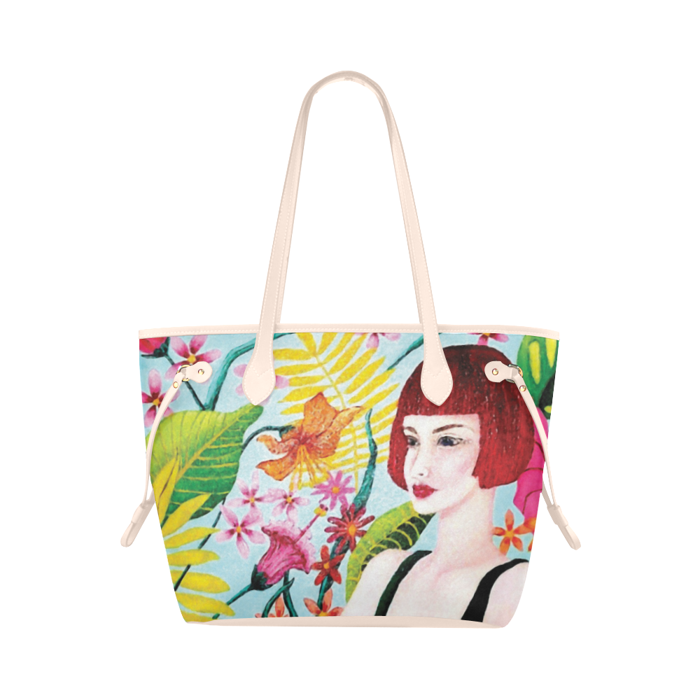 TROPICAL DREAMING Clover Canvas Tote Bag (Model 1661)