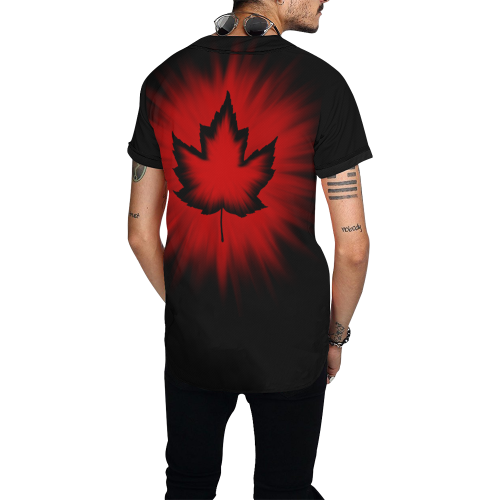 Cool Canada Baseball Shirts All Over Print Baseball Jersey for Men (Model T50)