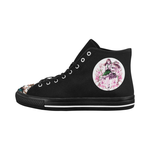 Woman with flowers Vancouver H Women's Canvas Shoes (1013-1)
