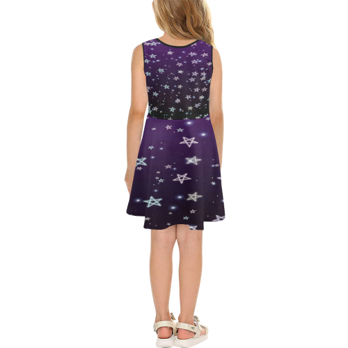 stars Girls' Sleeveless Sundress (Model D56)