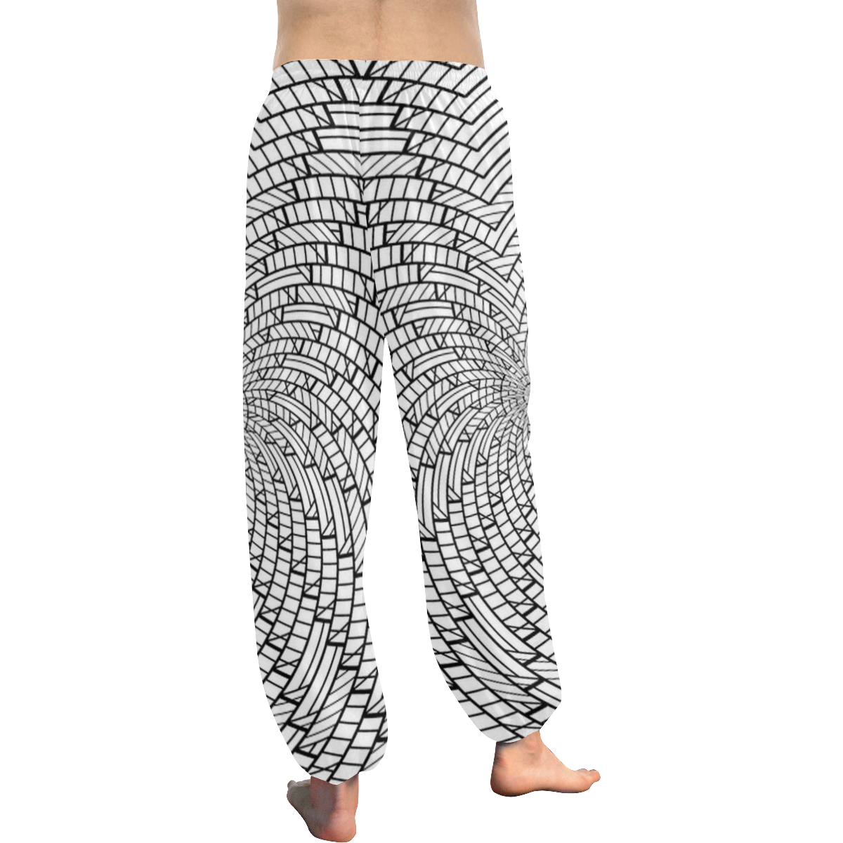 sweeping black and white 3 by JamColors Women's All Over Print Harem Pants (Model L18)