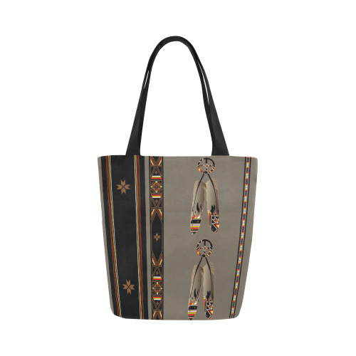 Feathers Canvas Tote Bag (Model 1657)