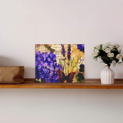 Bright botanical Photo Panel for Tabletop Display 8"x6"