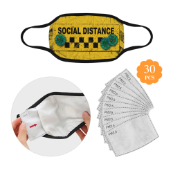 social distance community face mask Mouth Mask (30 Filters Included) (Non-medical Products)