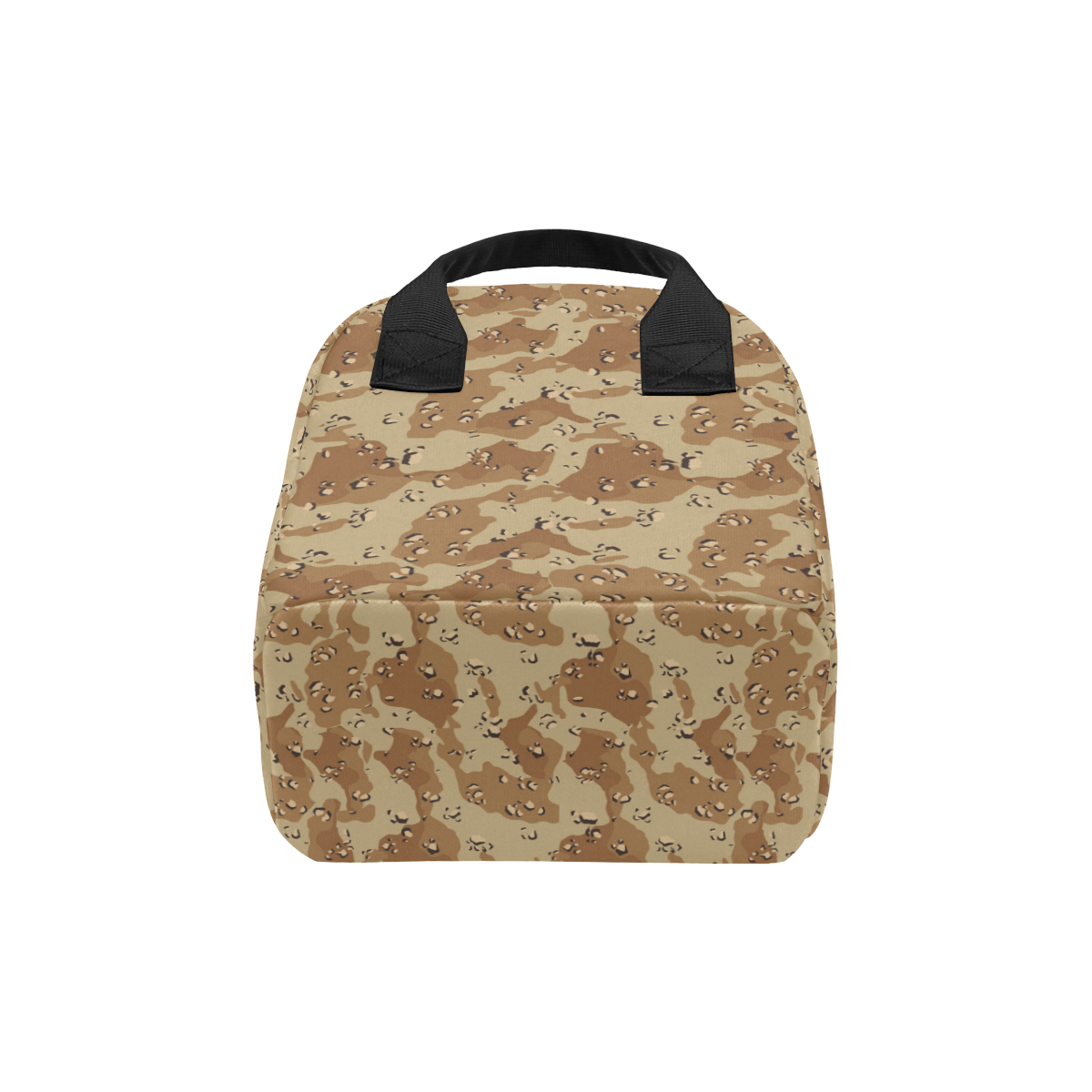 Vintage Desert Brown Camouflage Zipper Lunch Bag (Model 1689)