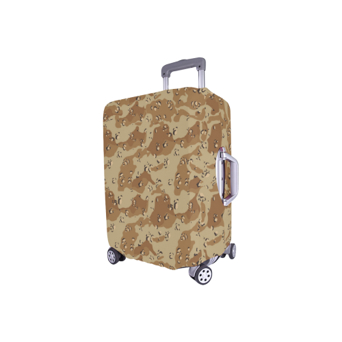 Vintage Desert Brown Camouflage Luggage Cover/Small 18"-21"