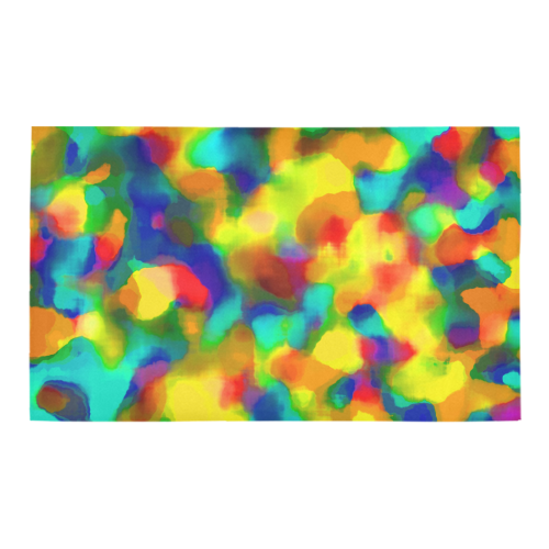 Colorful watercolors texture Azalea Doormat 30" x 18" (Sponge Material)