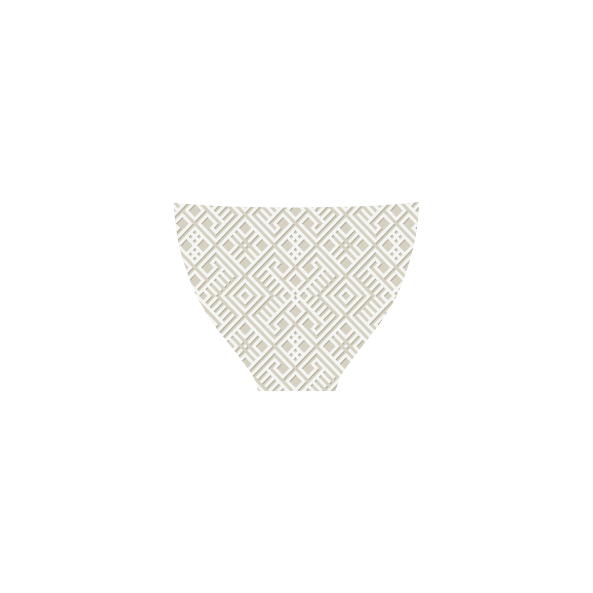 White 3D Geometric Pattern Custom Bikini Swimsuit (Model S01)
