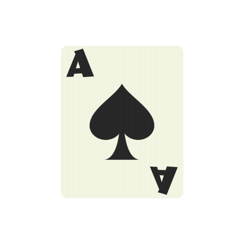 Playing Card Ace of Spades Rectangle Mousepad
