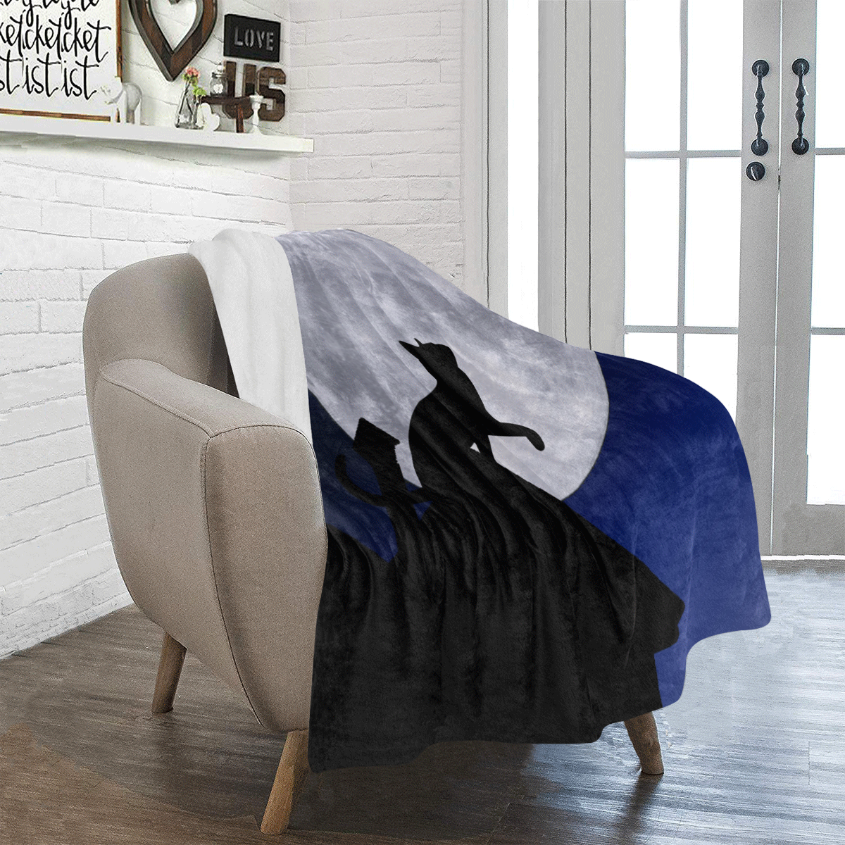 Moon Cat Ultra-Soft Micro Fleece Blanket 40"x50"