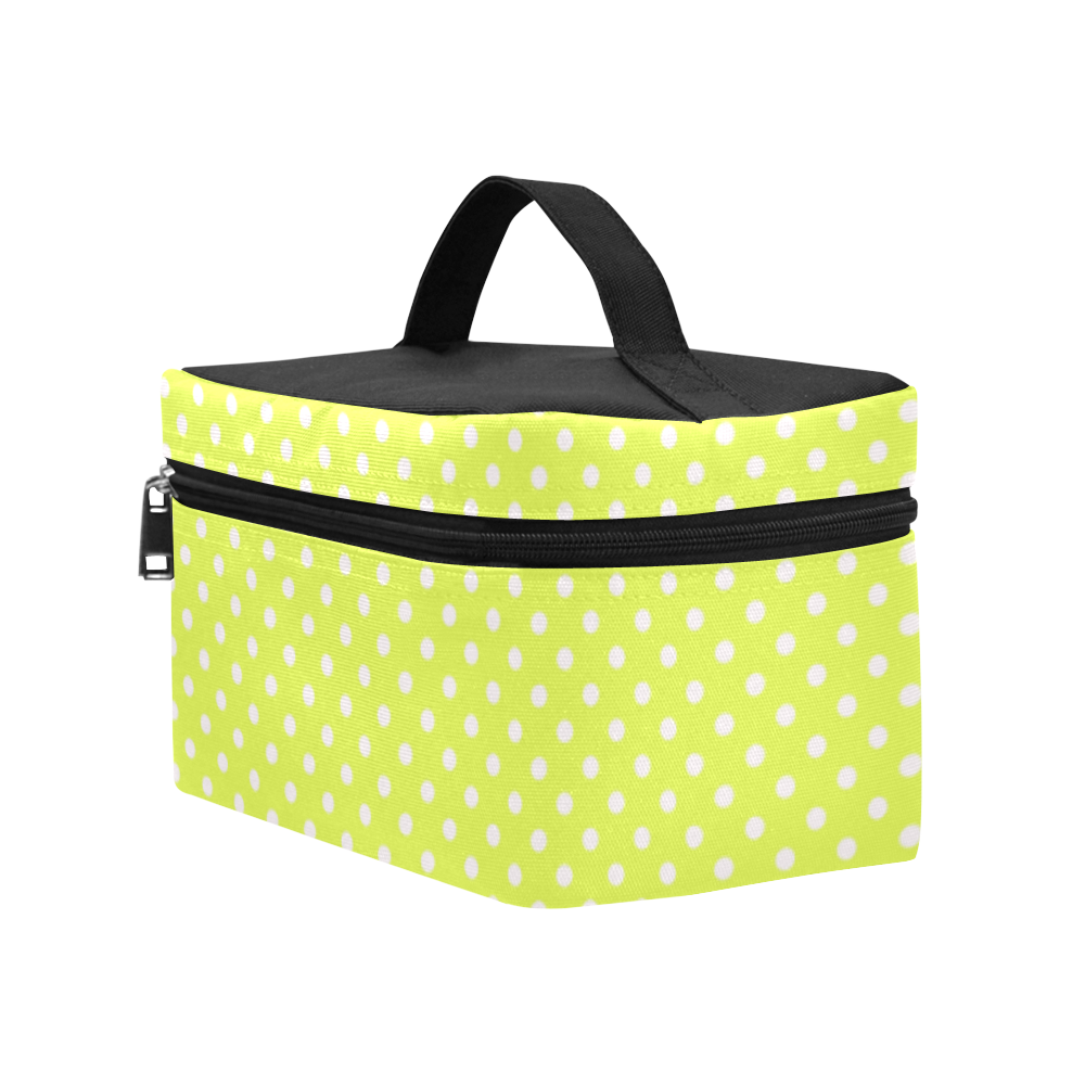 Yellow polka dots Lunch Bag/Large (Model 1658)