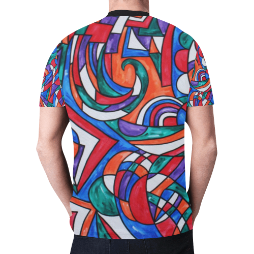 Good Vibes New All Over Print T-shirt for Men (Model T45)