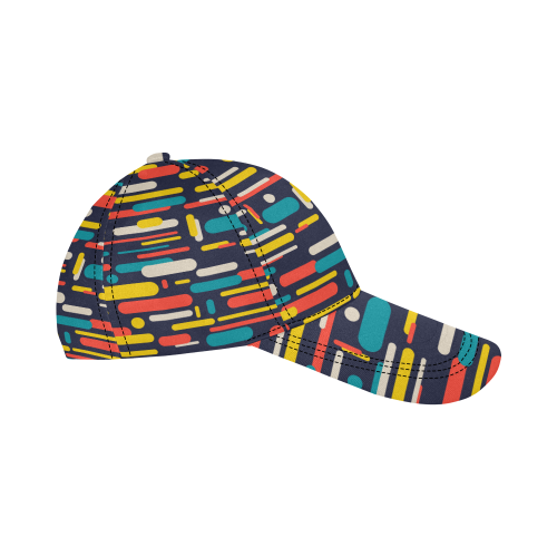 Colorful Rectangles All Over Print Dad Cap C (6-Pieces Customization)