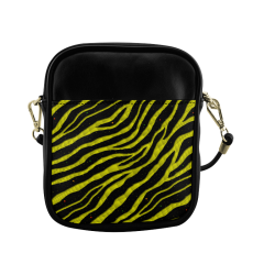 Ripped SpaceTime Stripes - Yellow Sling Bag (Model 1627)