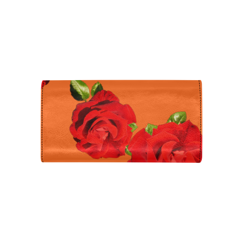 Fairlings Delight's Floral Luxury Collection- Red Rose Women's Flap Wallet 53086c2 Women's Flap Wallet (Model 1707)