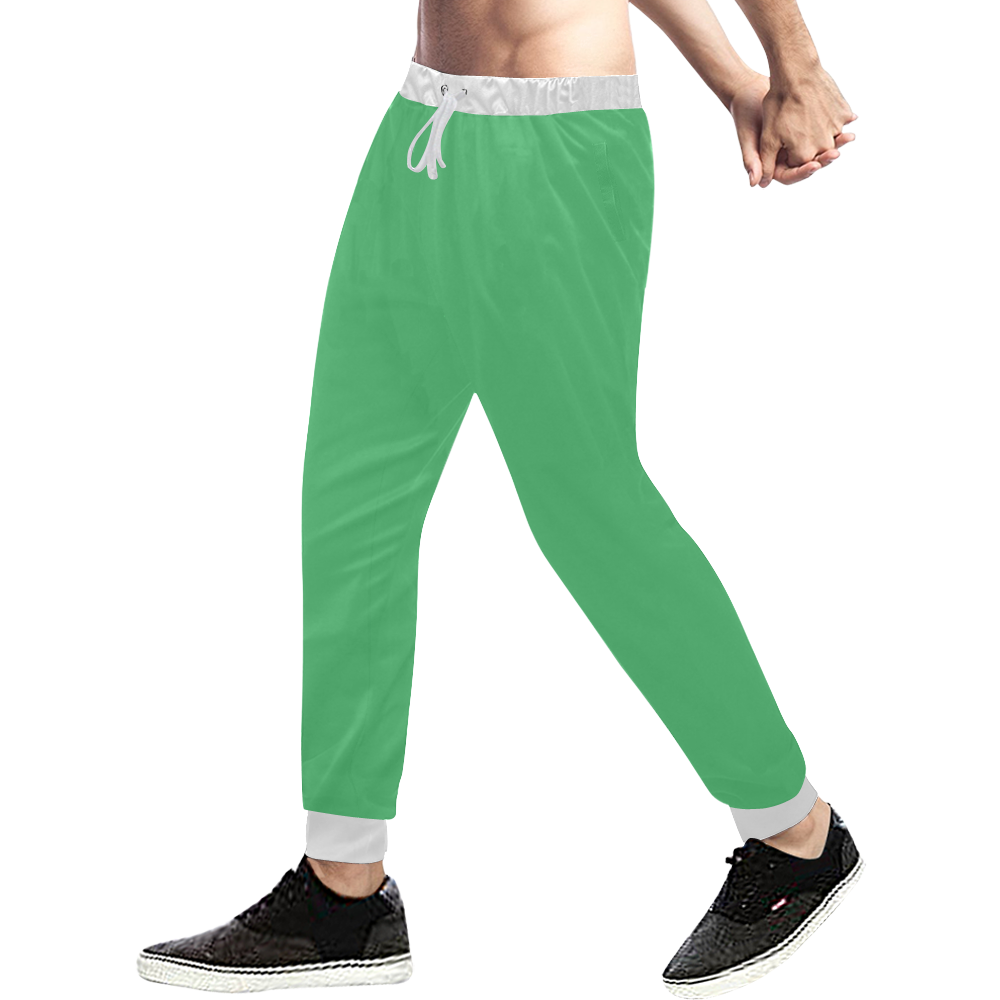 color Paris green Men's All Over Print Sweatpants (Model L11)