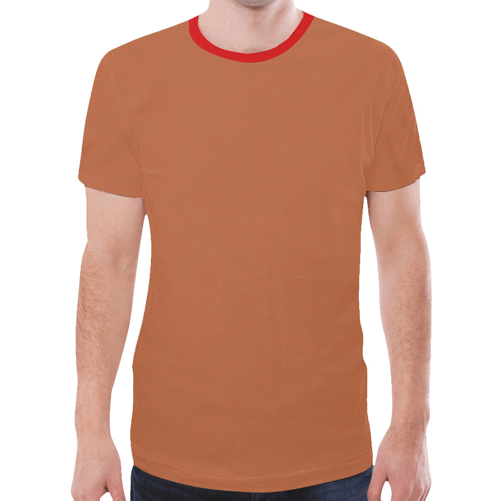 RB05 Red and Brown Shirt New All Over Print T-shirt for Men (Model T45)