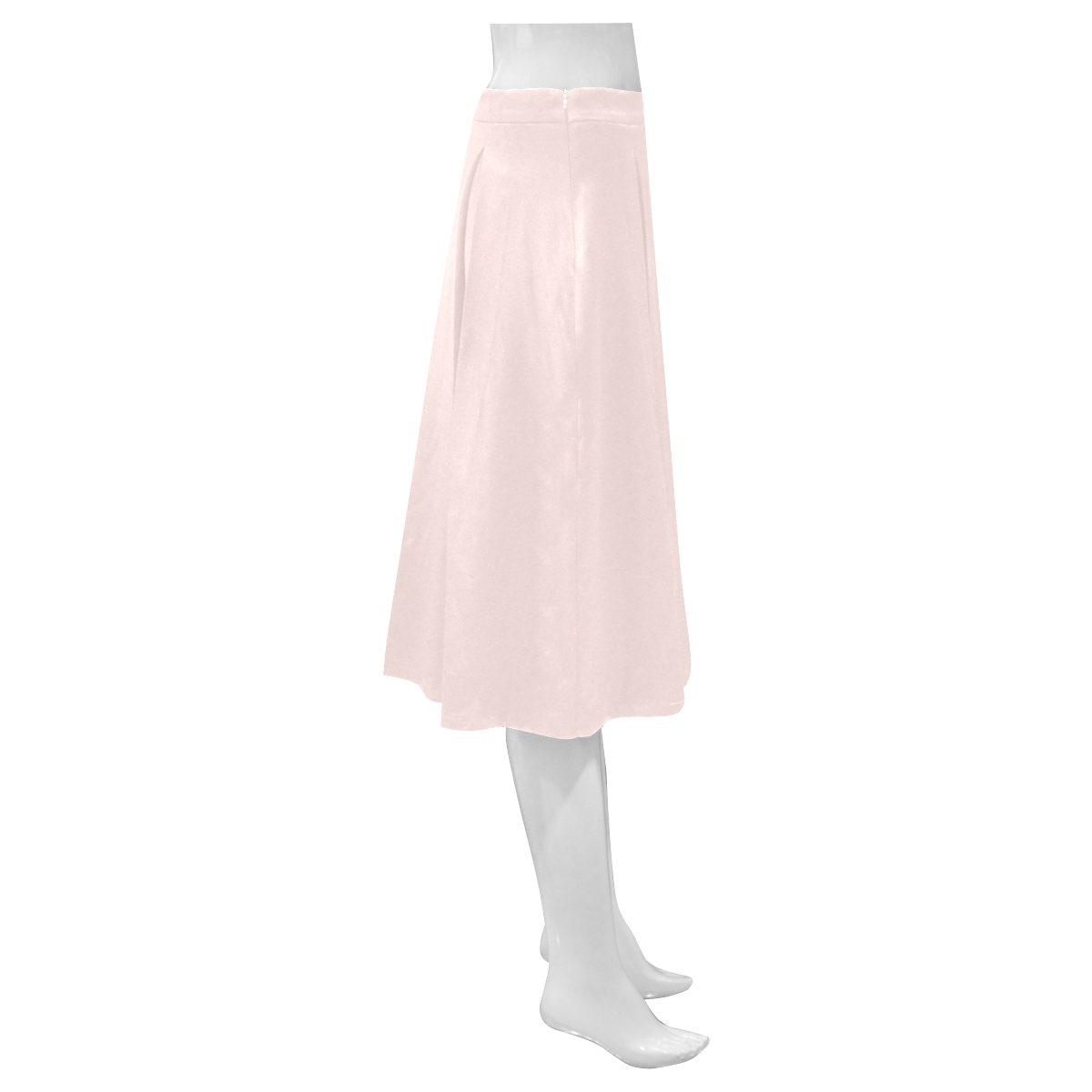 color misty rose Mnemosyne Women's Crepe Skirt (Model D16)