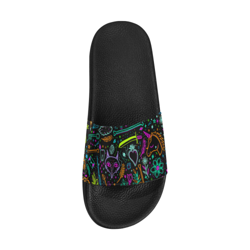 Funny Nature Of Life Sketchnotes Pattern 3 Men's Slide Sandals (Model 057)