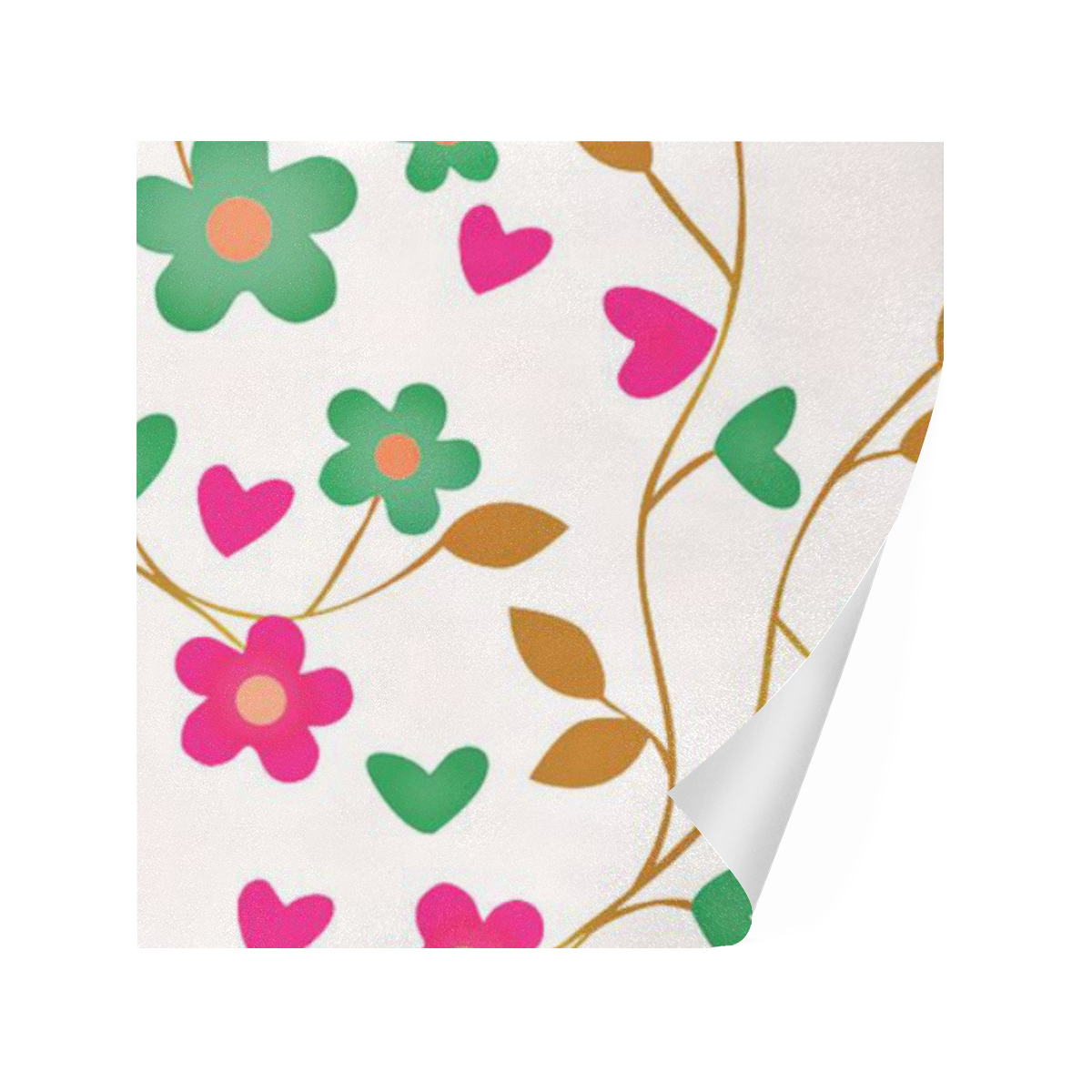 lovely floral 416A Gift Wrapping Paper 58"x 23" (2 Rolls)