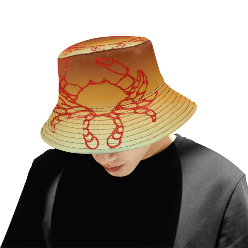 CRABBIN All Over Print Bucket Hat for Men