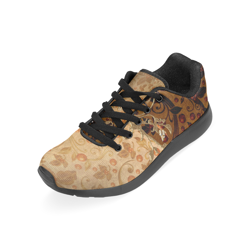 Wonderful decorative floral design Men's Running Shoes/Large Size (Model 020)
