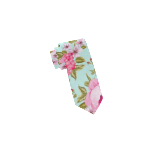 Peony Pattern Classic Necktie (Two Sides)