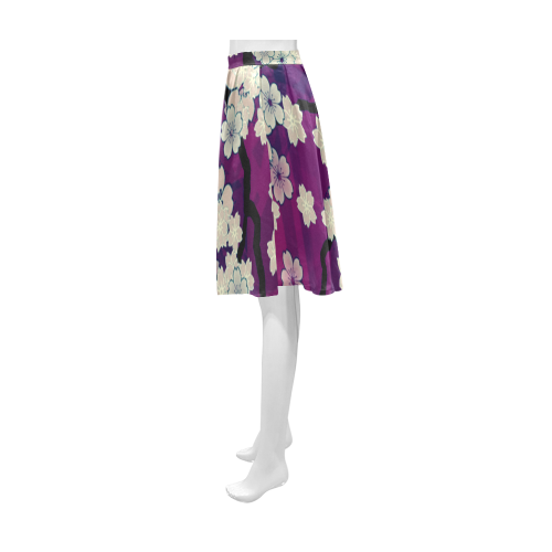 Sakura Breeze Chill Violet Athena Women's Short Skirt (Model D15)