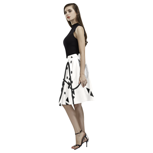 minimal art Melete Pleated Midi Skirt (Model D15)