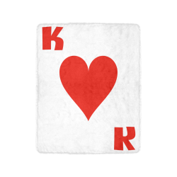 Playing Card King of Hearts Ultra-Soft Micro Fleece Blanket 40"x50"