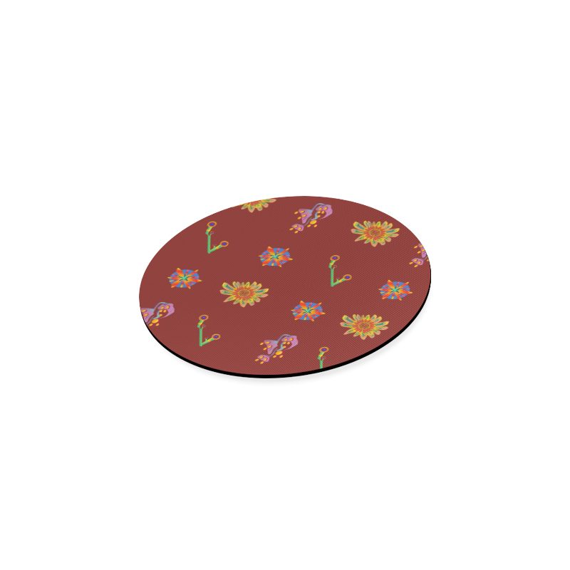 Super Tropical Floral 2 Round Coaster