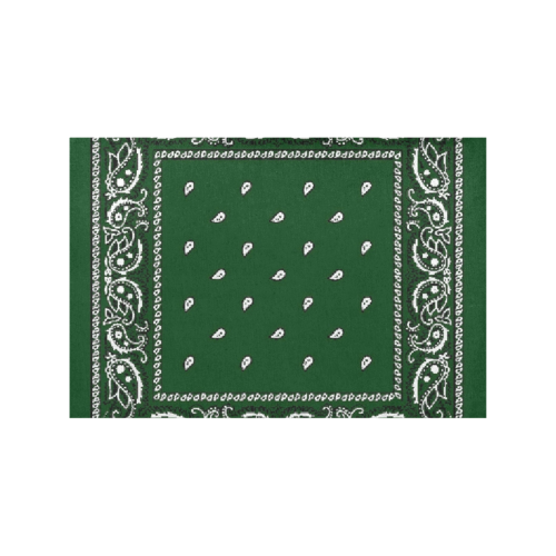 KERCHIEF PATTERN GREEN Placemat 12’’ x 18’’ (Set of 6)
