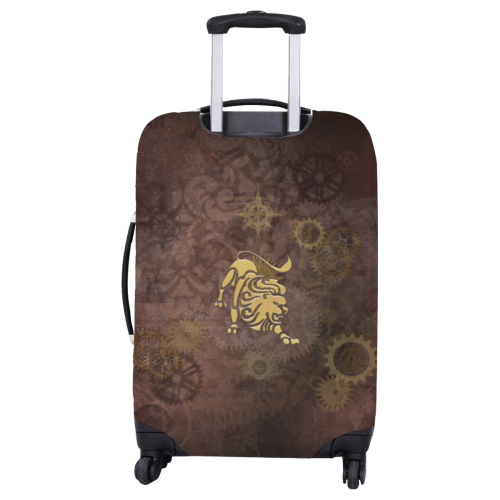 Steampunk Zodiac Leo Luggage Cover/Large 26"-28"