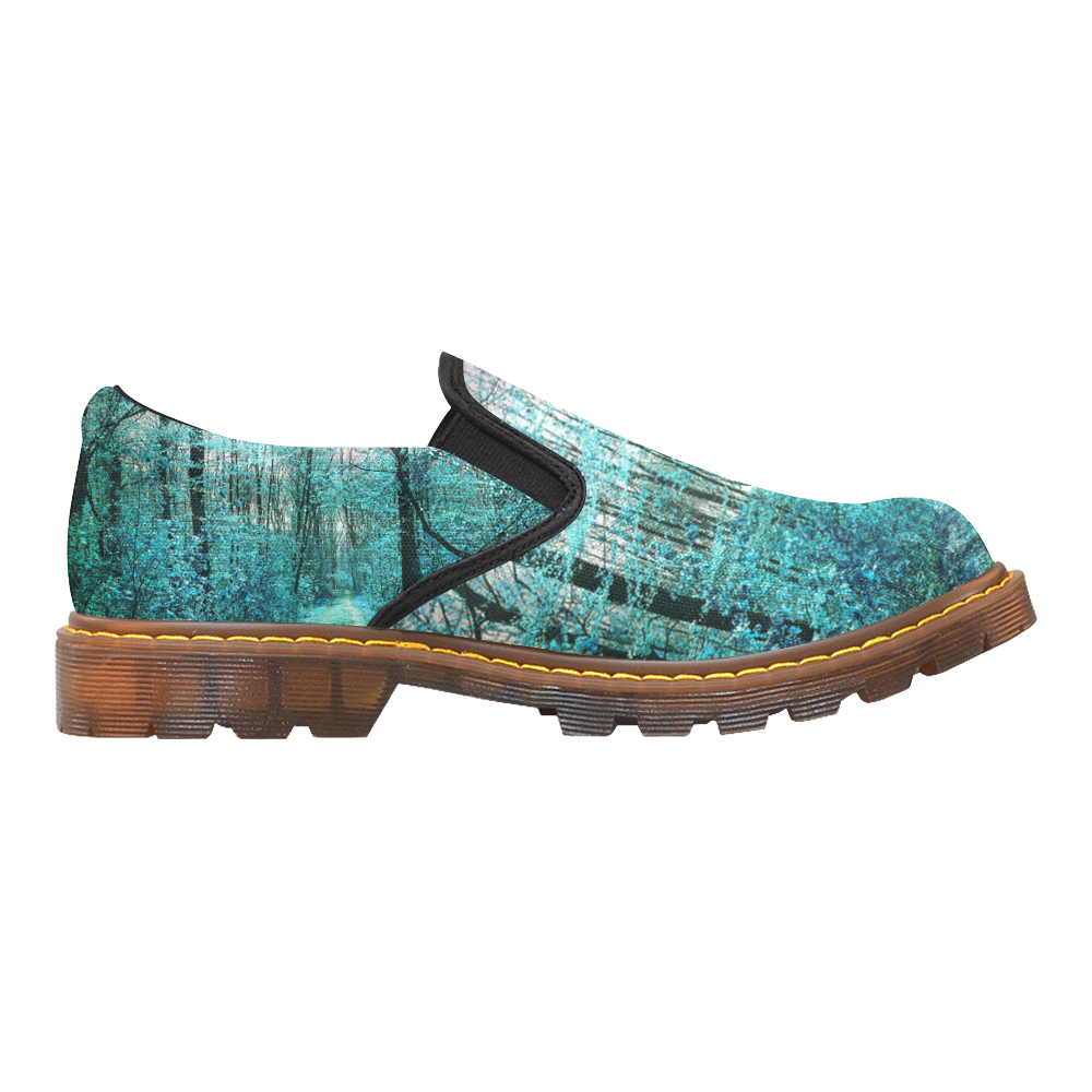 blue forest Martin Women's Slip-On Loafer/Large Size (Model 12031)