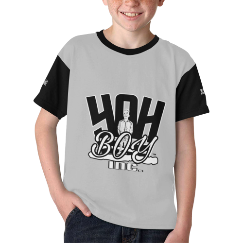 YahBoy Inc Gray Kids' All Over Print T-shirt (Model T65)